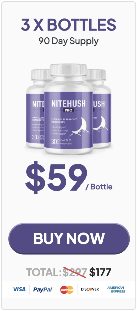 NiteHush Pro three bottle bundle for extended use